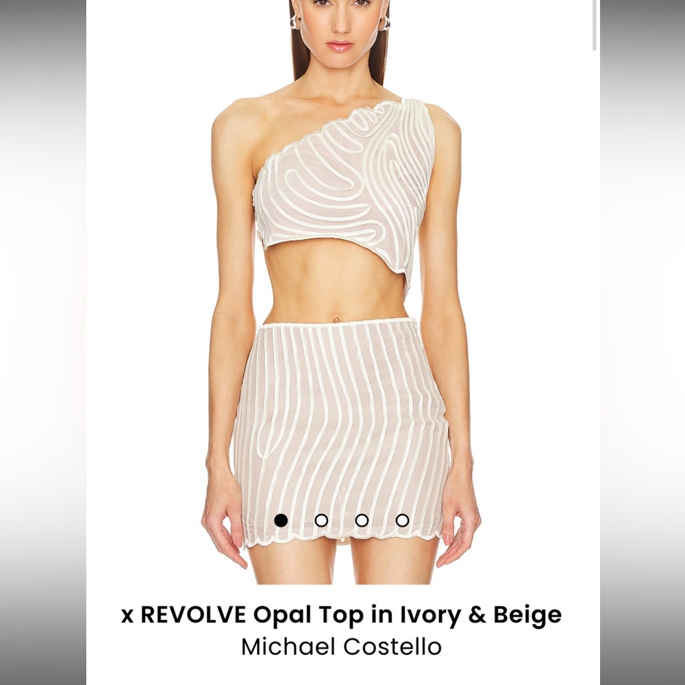 Michael Costello x REVOLVE Opal Top and Bottom in Ivory & Beige